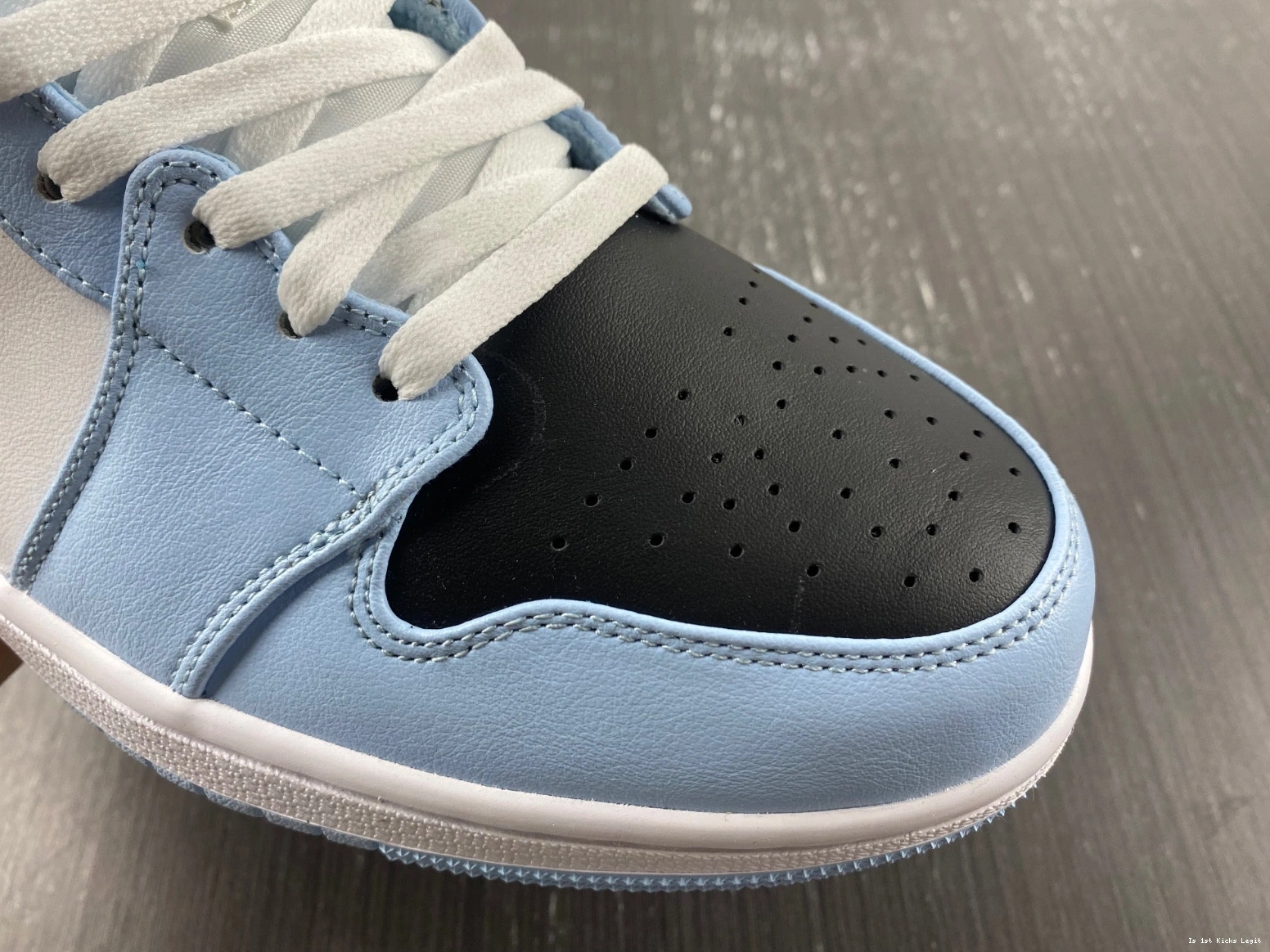 Blue 555112-401 Mid Air Jordan 1 GS Ice 0513